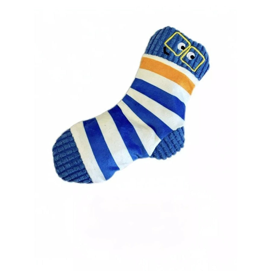 Cartoon Socks Pet Plush Toys Blue Stripes / ONESIZE Apparel and Accessories
