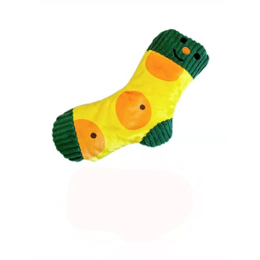 Cartoon Socks Pet Plush Toys Yellow Orange / ONESIZE Apparel and Accessories