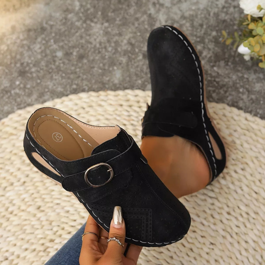 Casual Buckle Slip-Ons Apparel and Accessories