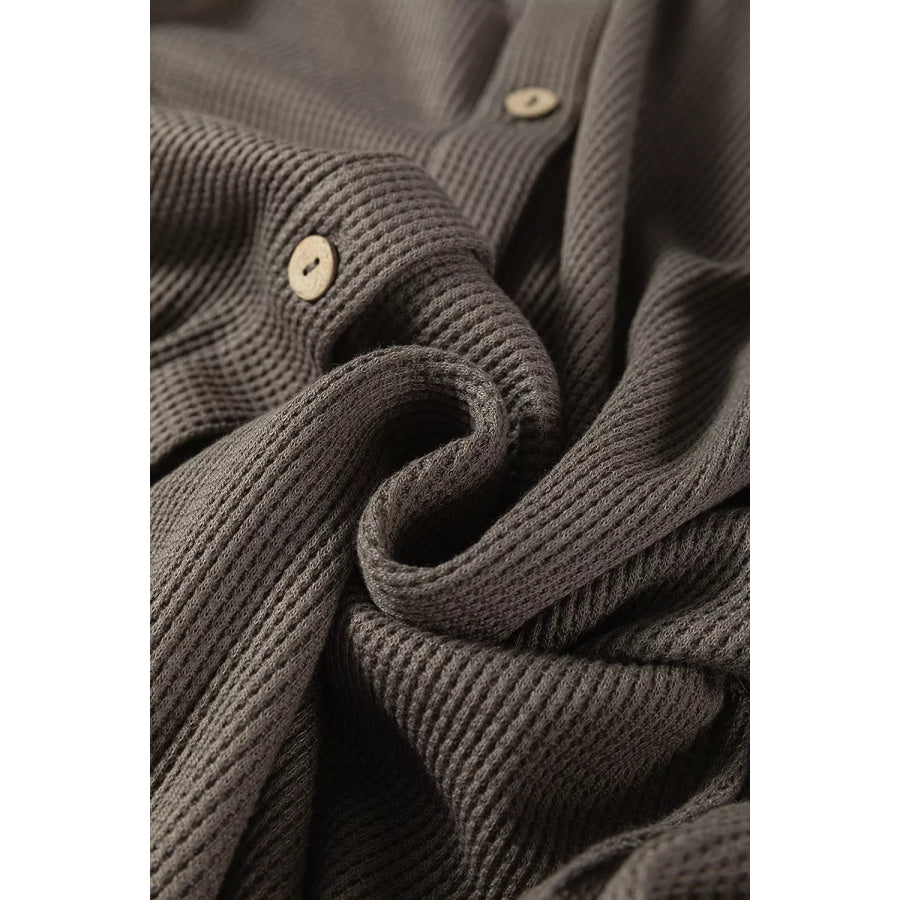 Casual Button-Down Dress with Pockets Apparel and Accessories