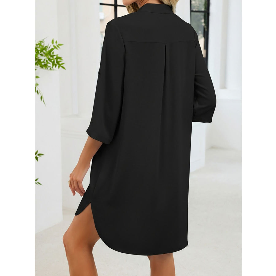 Casual Button-Down Shirt Dress Apparel and Accessories