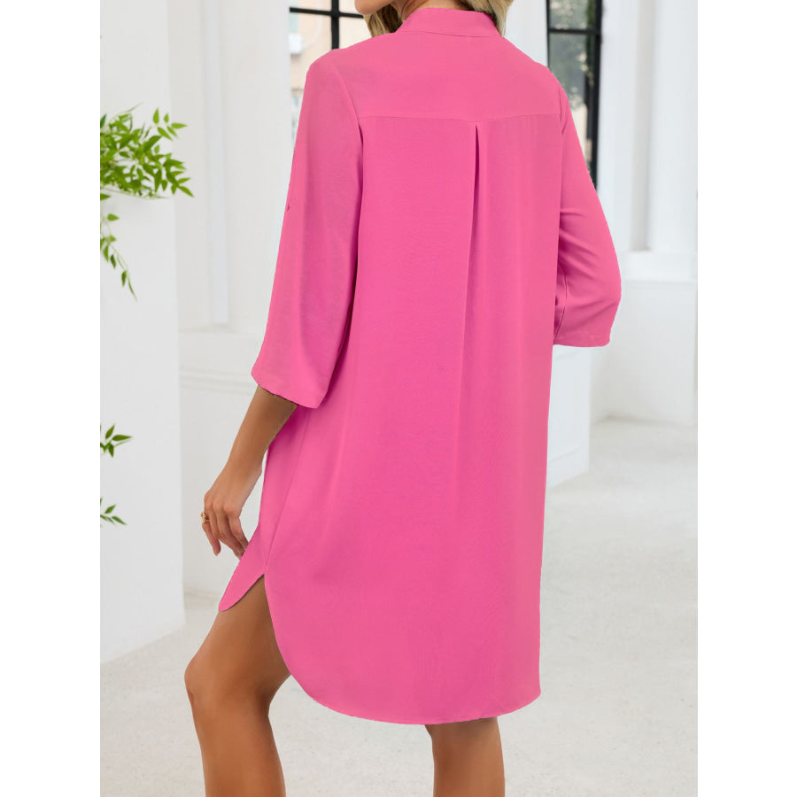 Casual Button-Down Shirt Dress Apparel and Accessories