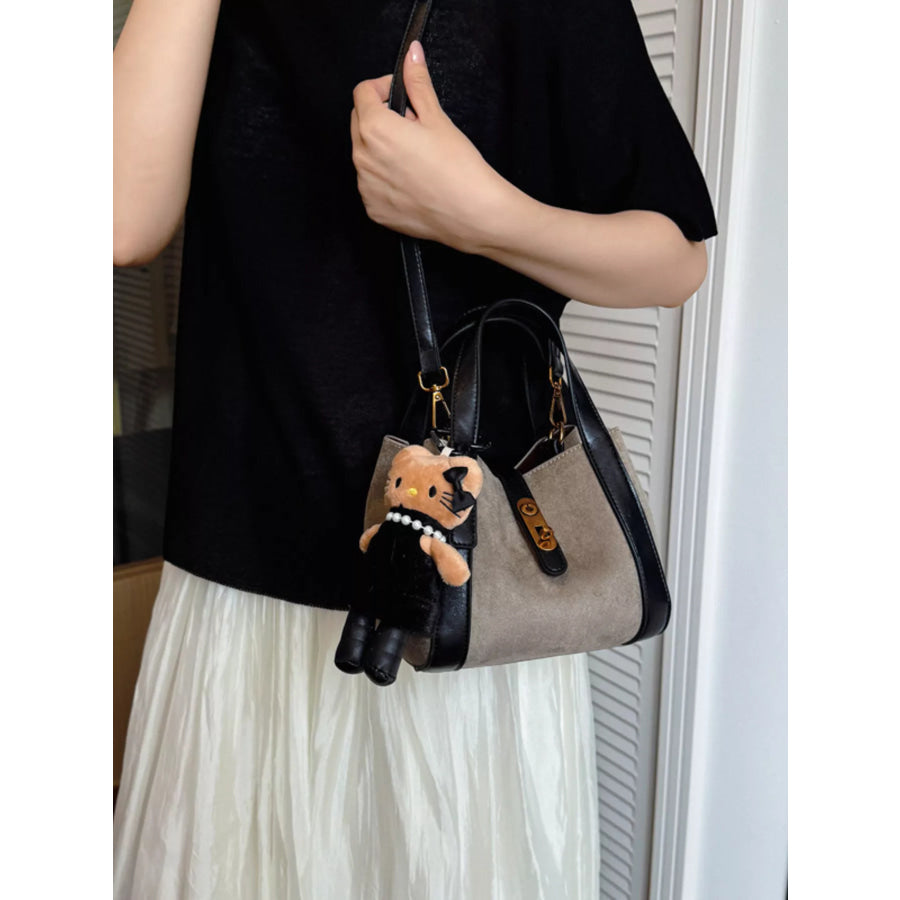Casual Contrast Crossbody Bag Gray / One Size Apparel and Accessories