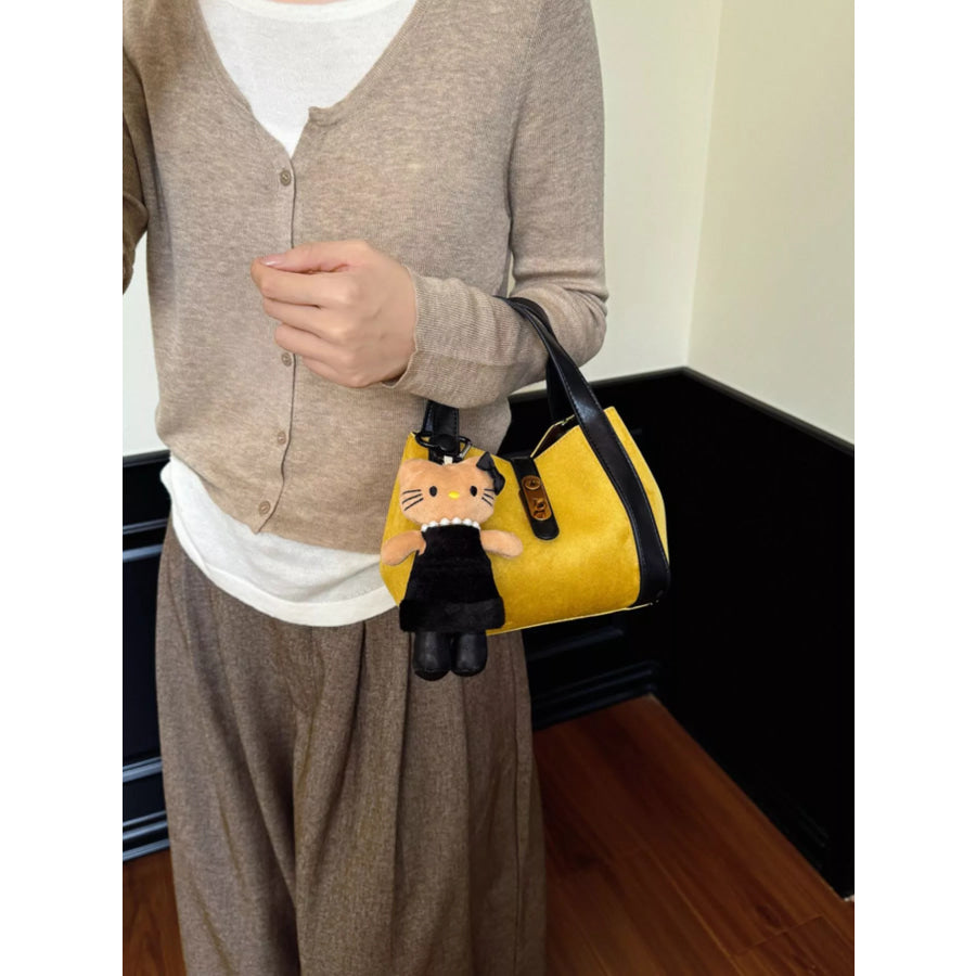 Casual Contrast Crossbody Bag Yellow / One Size Apparel and Accessories