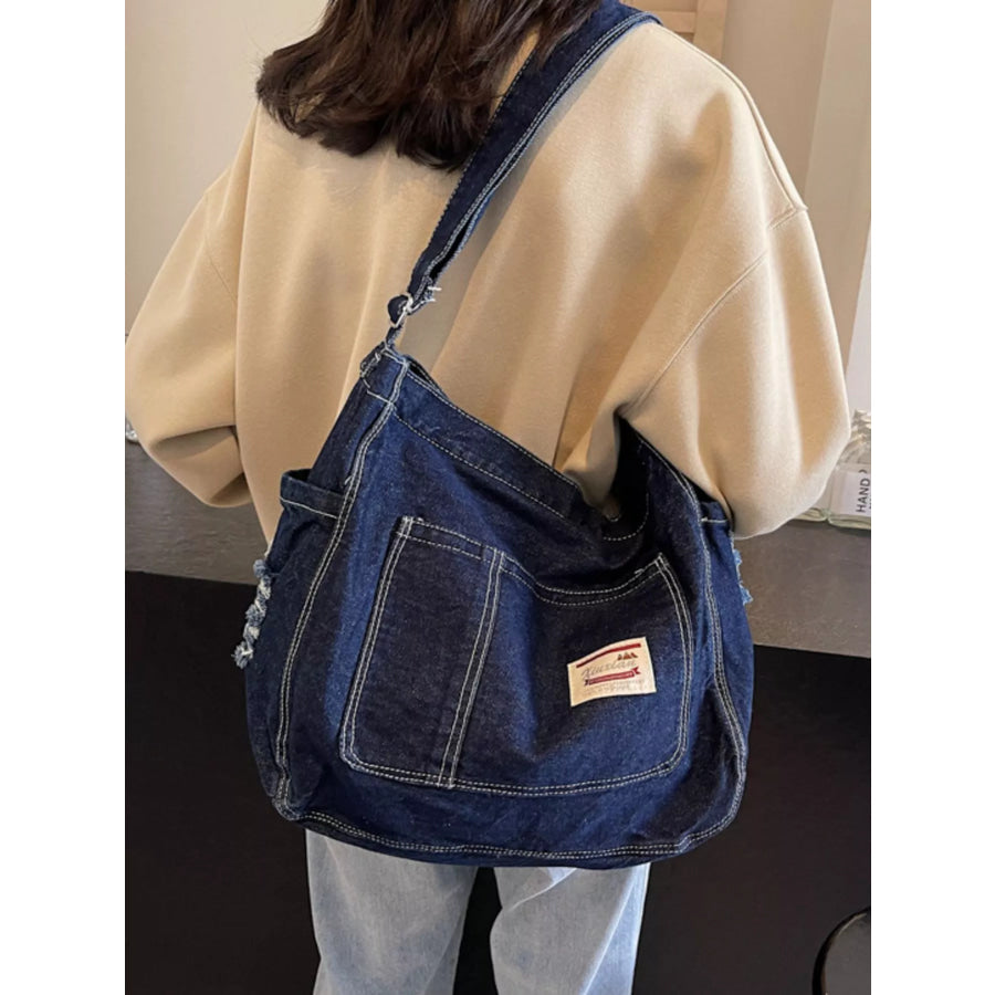 Casual Denim Crossbody Bag Apparel and Accessories