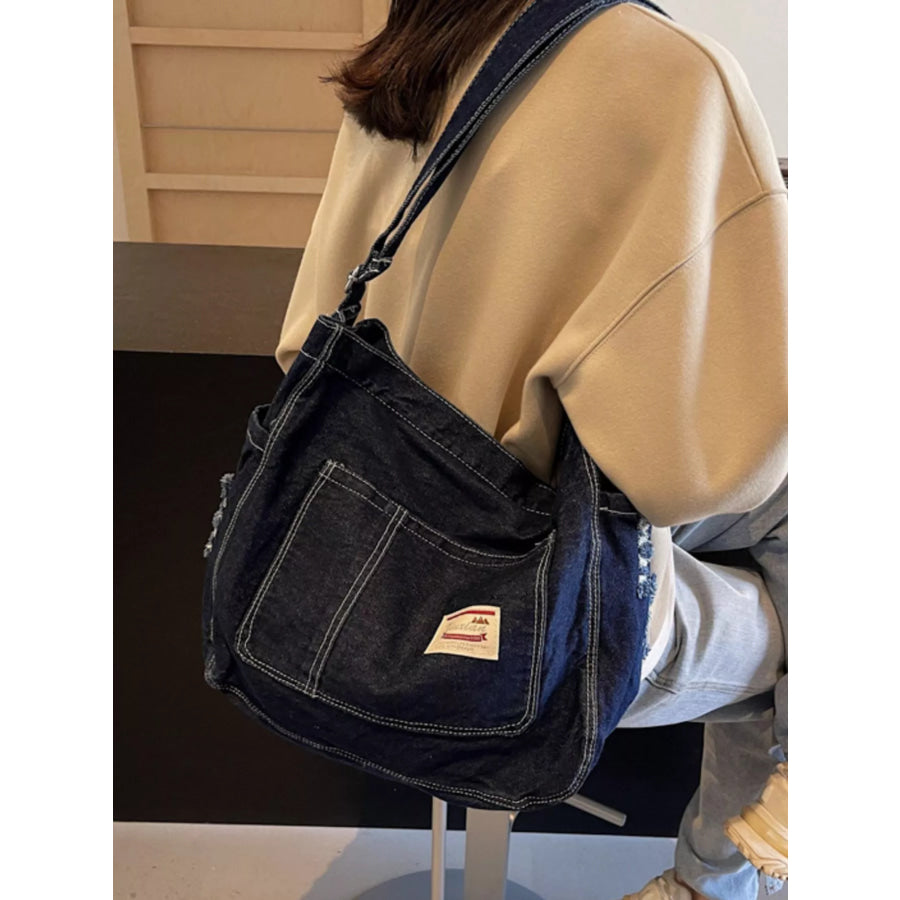 Casual Denim Crossbody Bag Apparel and Accessories