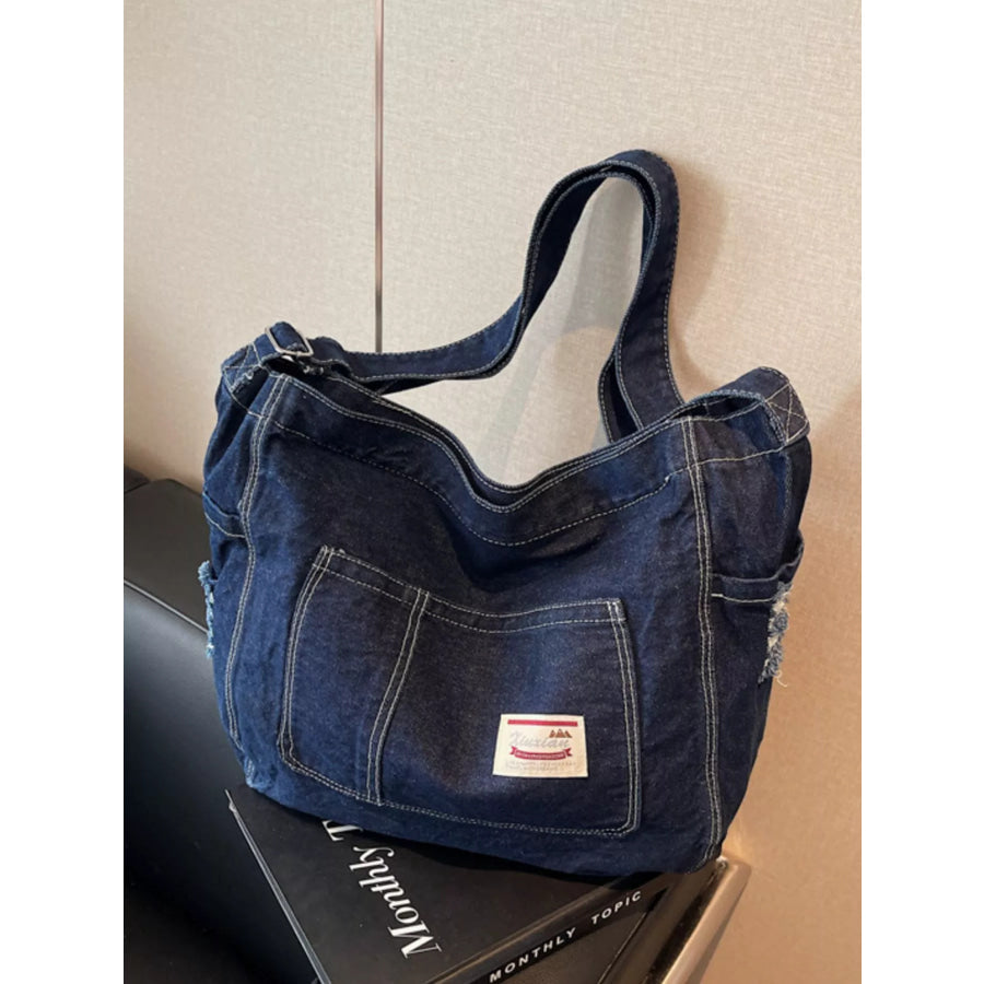 Casual Denim Crossbody Bag Apparel and Accessories