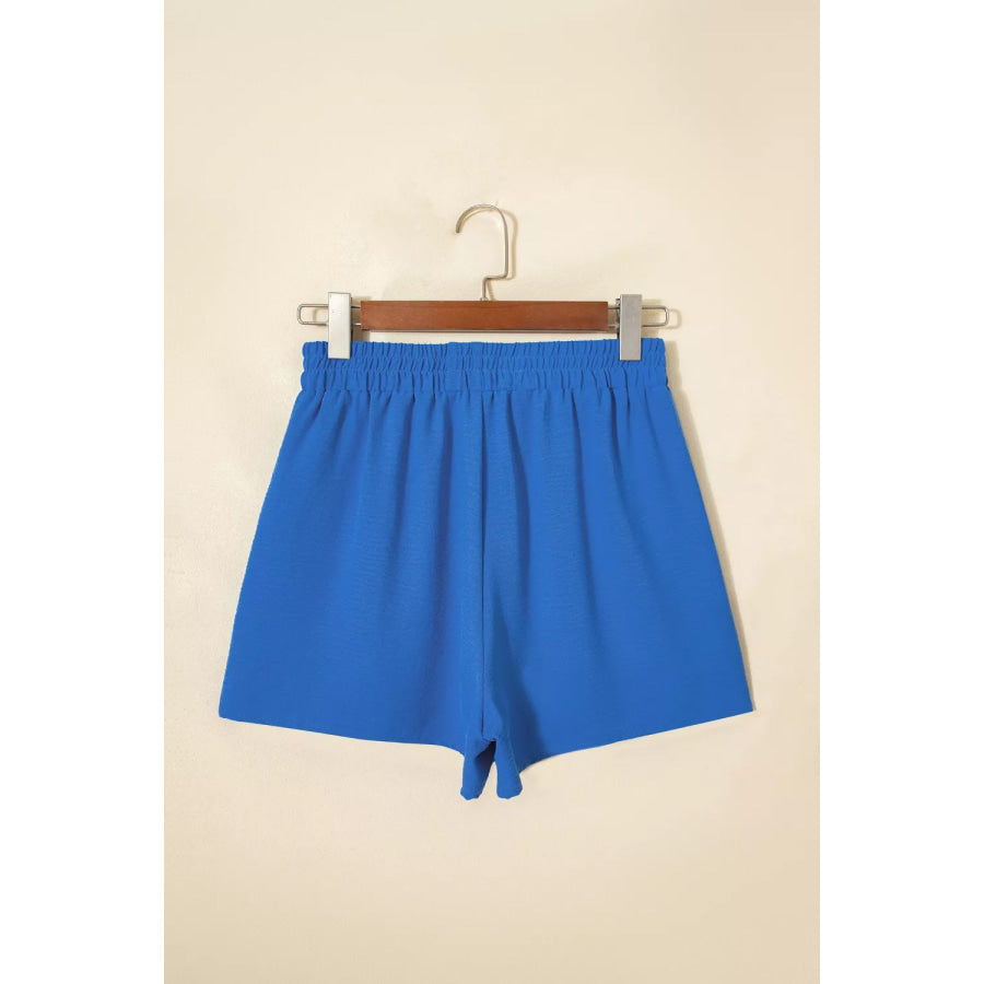 Casual Elastic Waist Flowy Shorts Apparel and Accessories