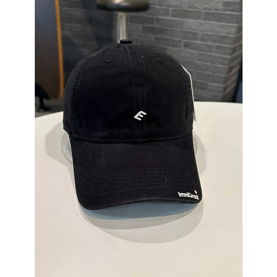 Casual Embroidered Baseball Cap Black / One Size Apparel and Accessories