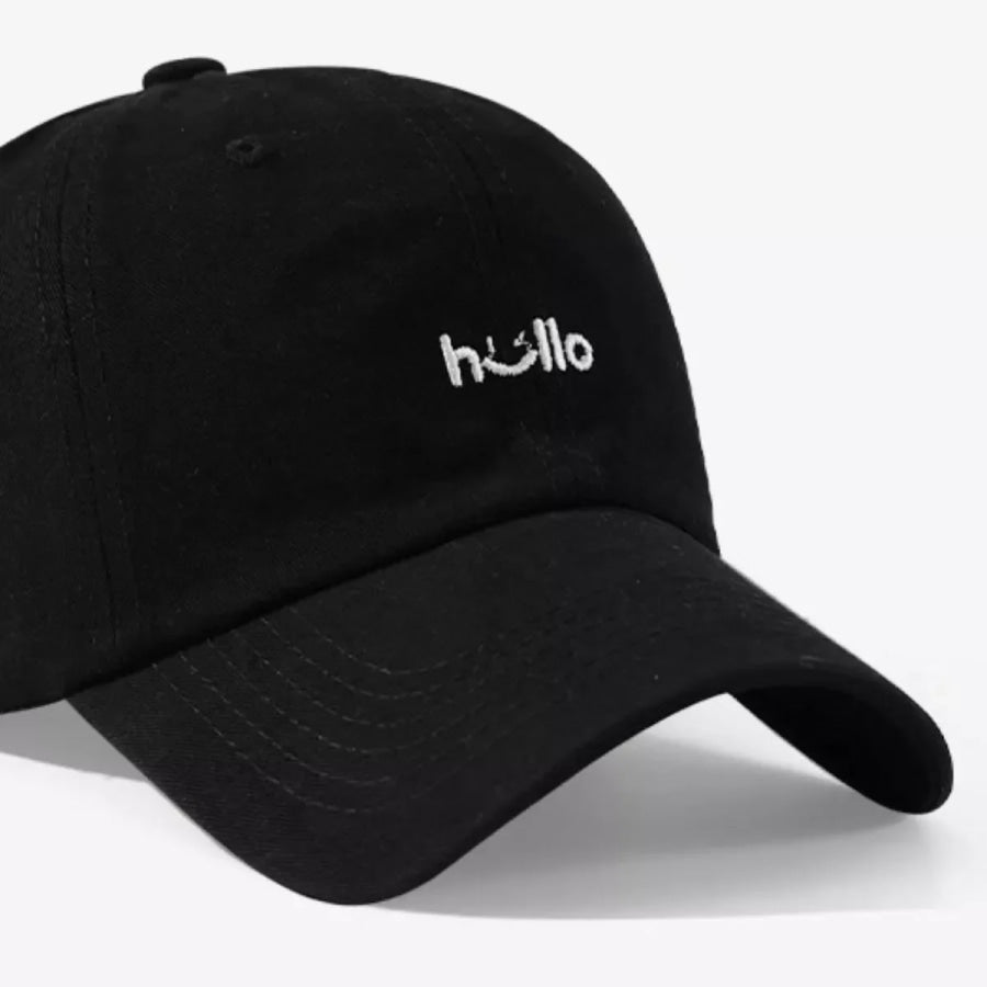 Casual Embroidered Baseball Cap Black / One Size Apparel and Accessories