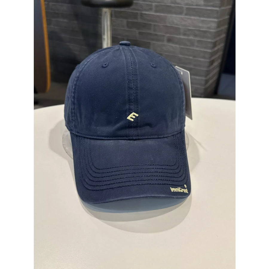Casual Embroidered Baseball Cap Navy Blue / One Size Apparel and Accessories