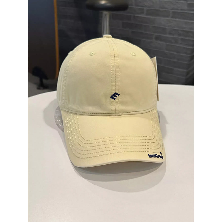 Casual Embroidered Baseball Cap Yellow / One Size Apparel and Accessories