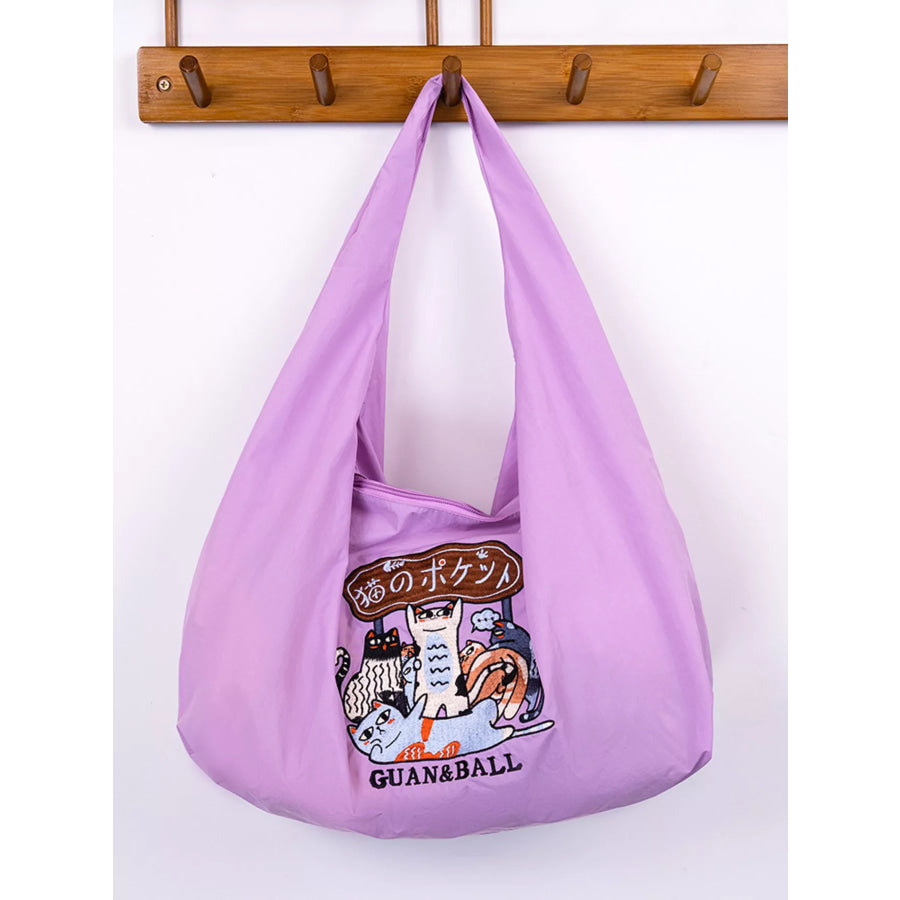 Casual Handbag with Zipper Apparel and Accessories