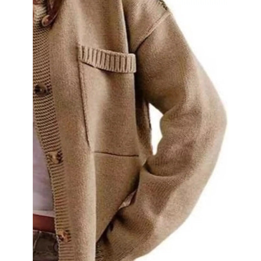 Casual Knit Button-Down Cardigan Apparel and Accessories