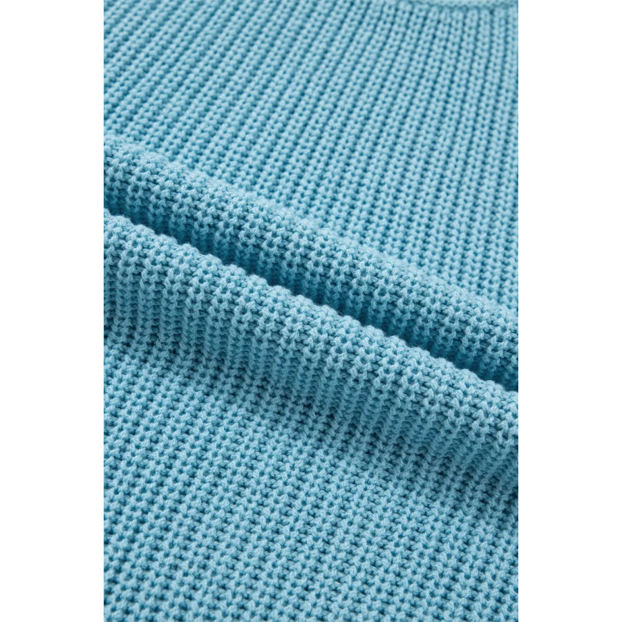 Casual Knit Half Sleeve Sweater Apparel and Accessories