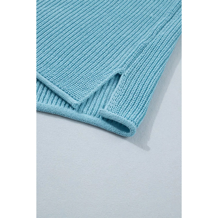 Casual Knit Half Sleeve Sweater Apparel and Accessories