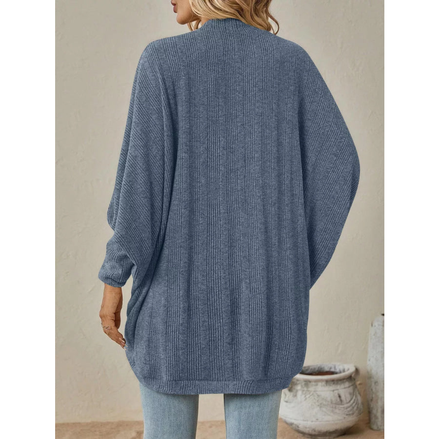 Casual Knit Open Front Cardigan Apparel and Accessories