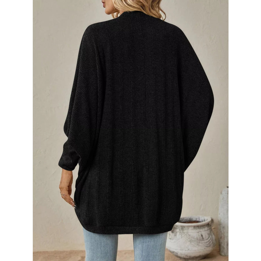 Casual Knit Open Front Cardigan Apparel and Accessories