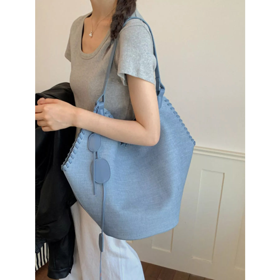 Casual Large Capacity Shoulder Bag Blue / onesize Apparel and Accessories