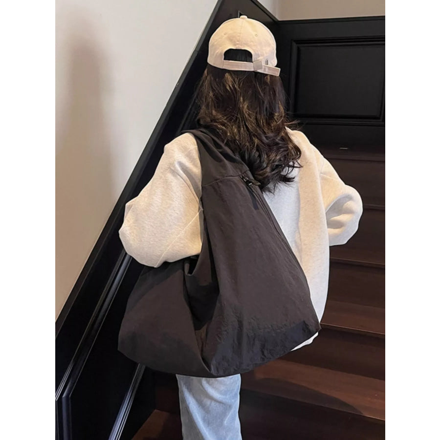 Casual Lightweight Nylon Handbag Black / ONESIZE Apparel and Accessories
