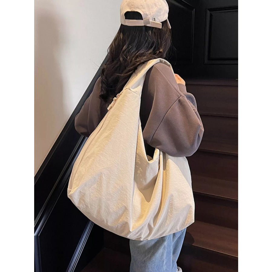 Casual Lightweight Nylon Handbag Off-white / ONESIZE Apparel and Accessories