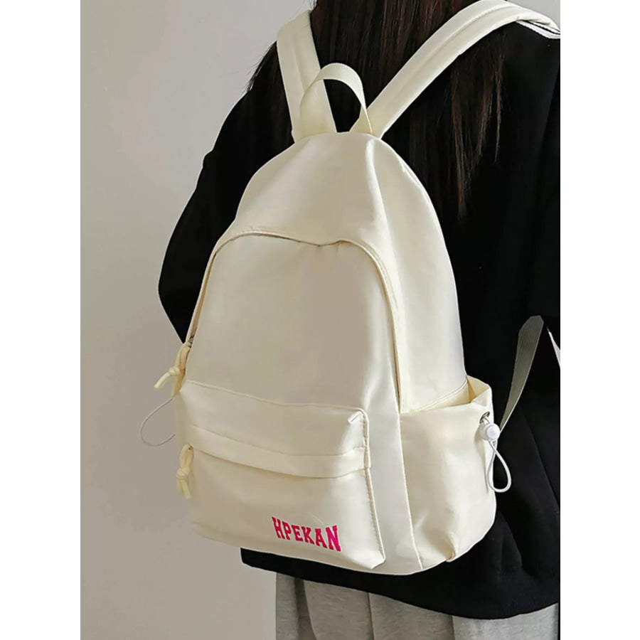 Casual Lightweight Travel Backpack Bag White / One Size Apparel and Accessories