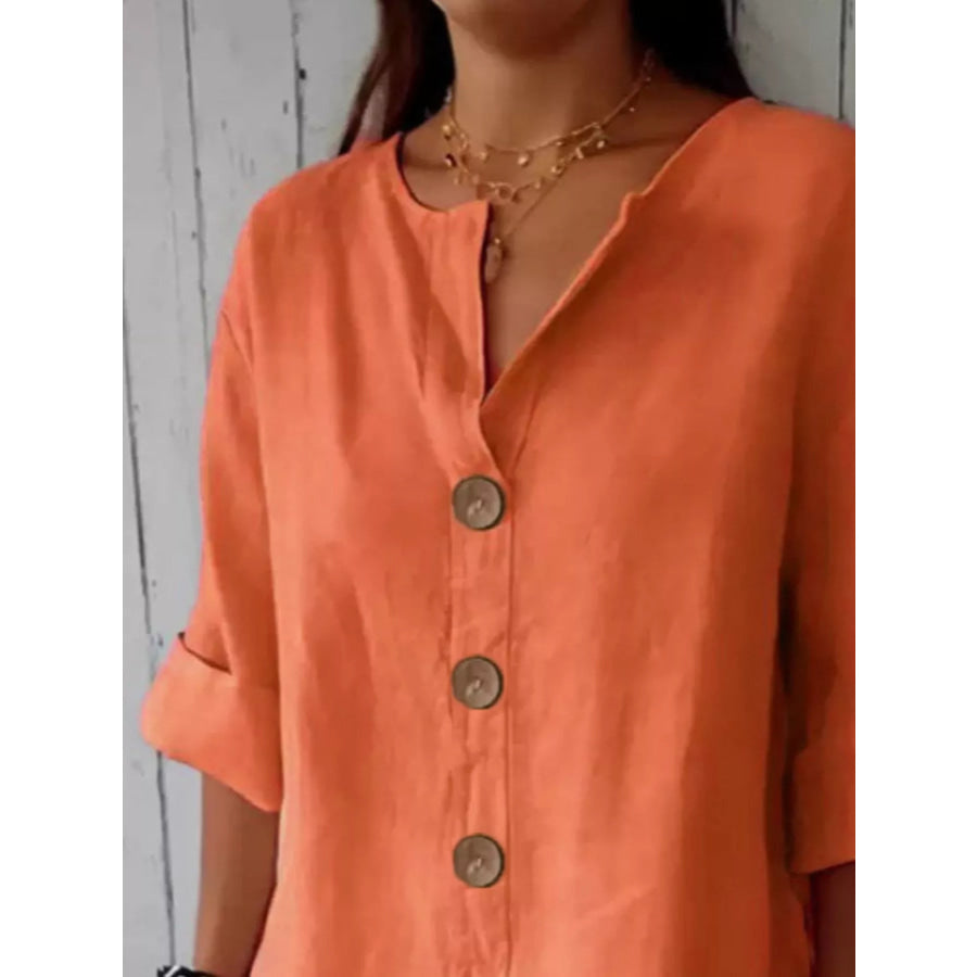 Casual Loose Button-Down Shirt Apparel and Accessories