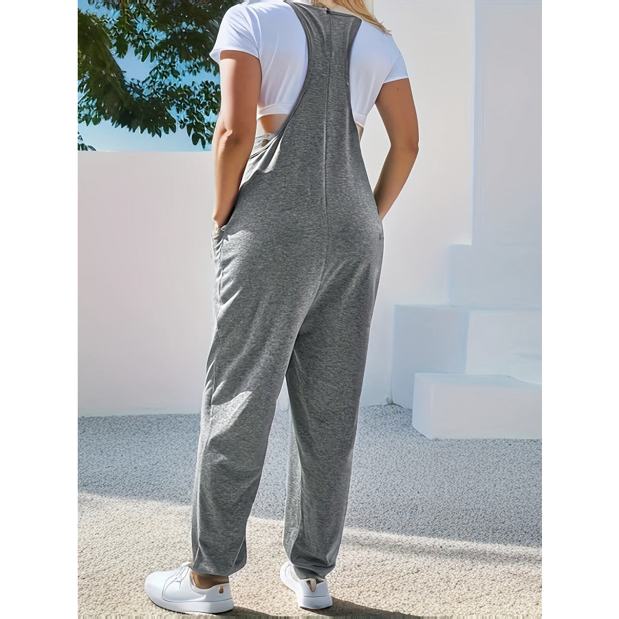 Casual Loose Fit Spaghetti Strap Jumpsuit Apparel and Accessories
