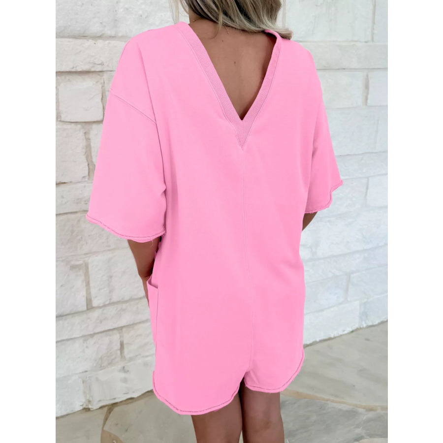 Casual Loose Half Sleeve Romper Apparel and Accessories