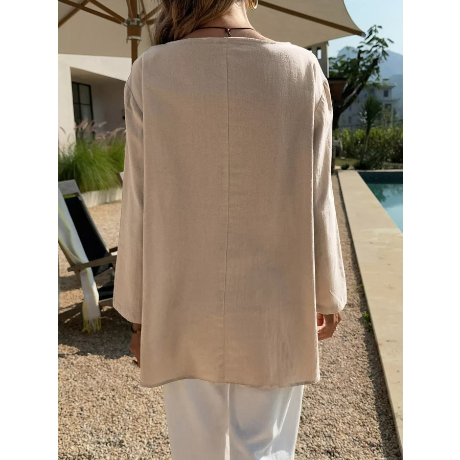 Casual Loose Long Sleeve Blouse Apparel and Accessories