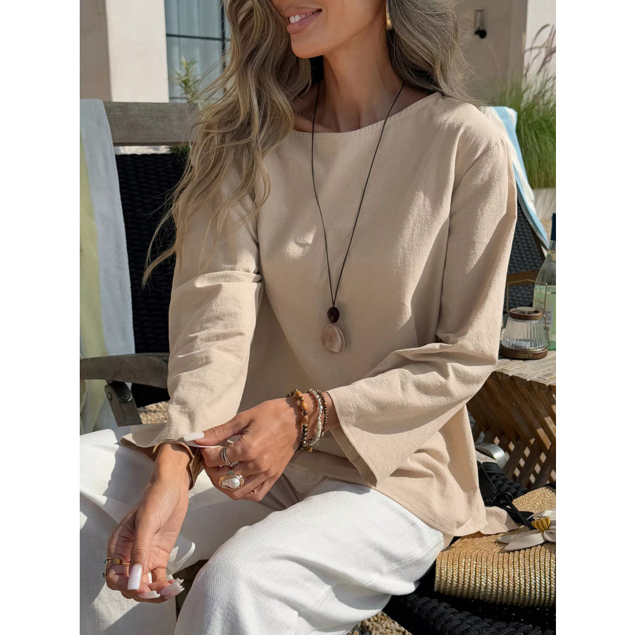 Casual Loose Long Sleeve Blouse Apparel and Accessories