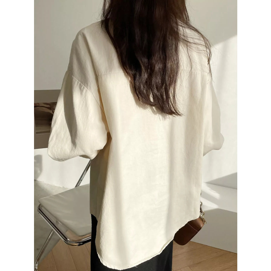 Casual Oversized Button-Down Long Sleeve Shirt Apparel and Accessories