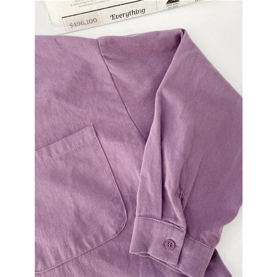 Casual Oversized Button-Down Long Sleeve Shirt Apparel and Accessories