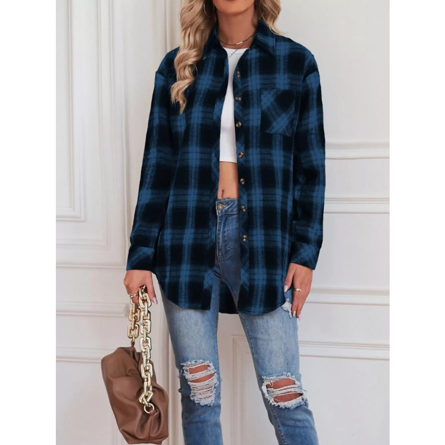 Casual Plaid Button Up Shirt Apparel and Accessories