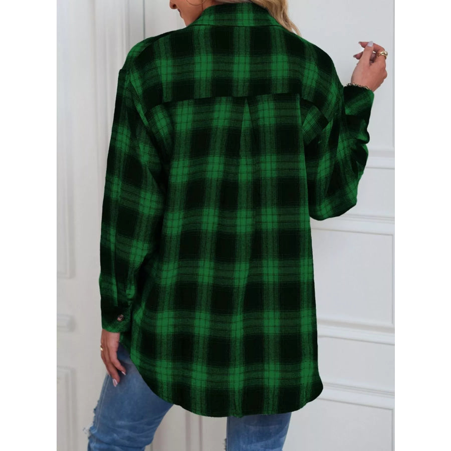 Casual Plaid Button Up Shirt Apparel and Accessories