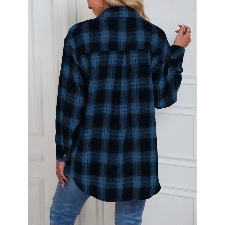 Casual Plaid Button Up Shirt Apparel and Accessories