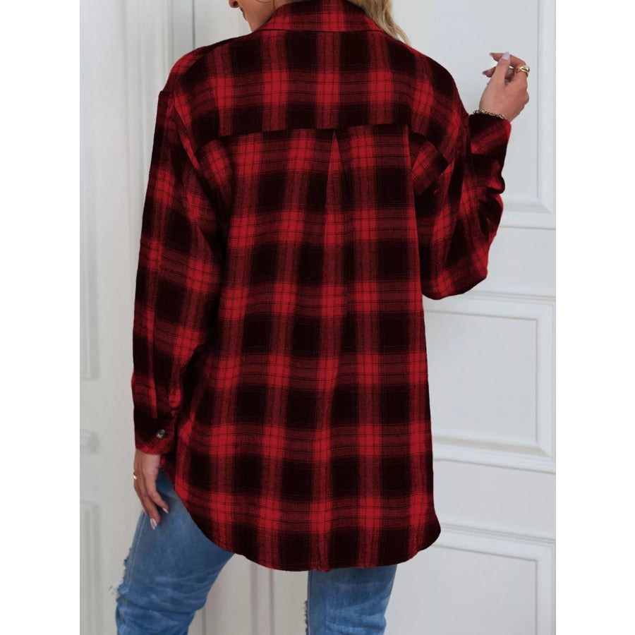 Casual Plaid Button Up Shirt Apparel and Accessories