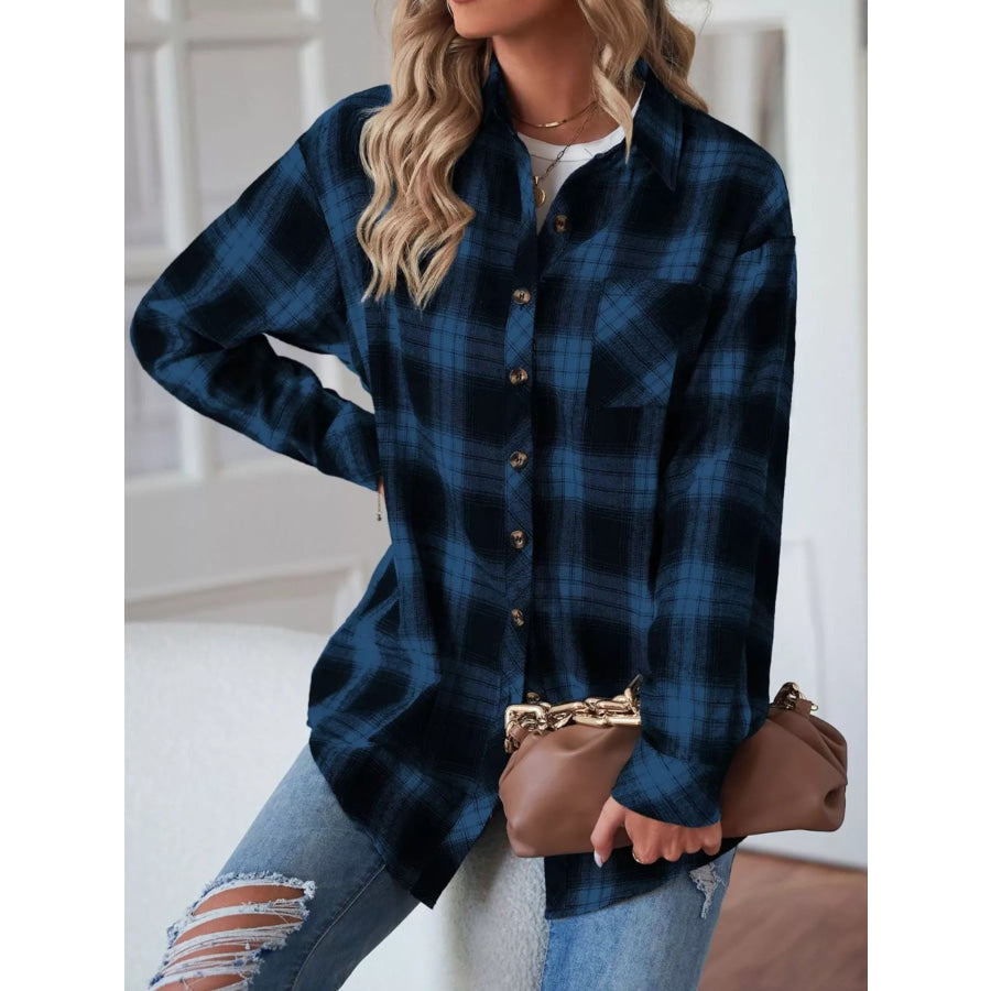 Casual Plaid Button Up Shirt Apparel and Accessories
