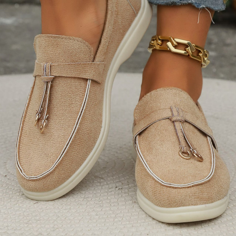 Casual Round Toe Slip-Ons Apparel and Accessories