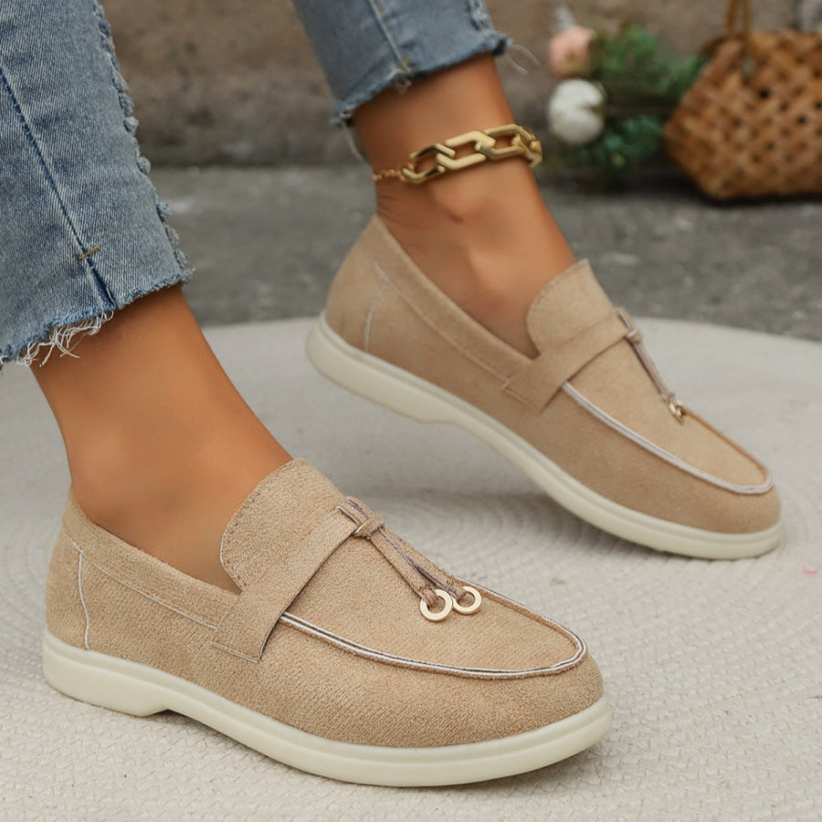 Casual Round Toe Slip-Ons Apparel and Accessories
