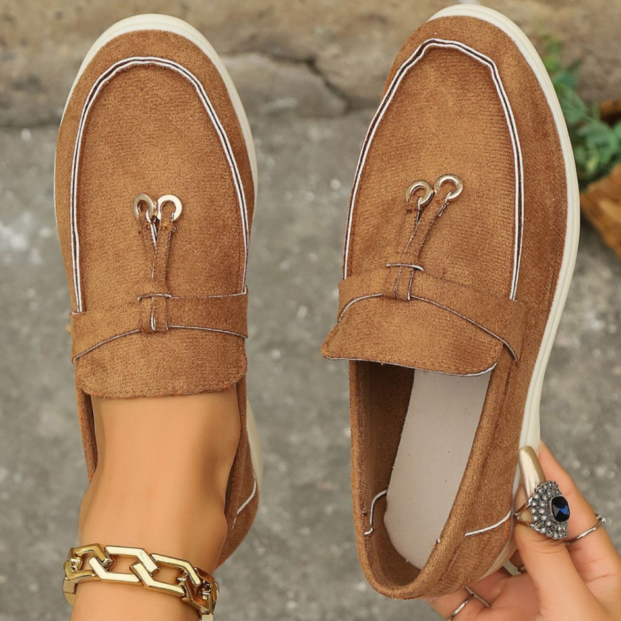 Casual Round Toe Slip-Ons Apparel and Accessories