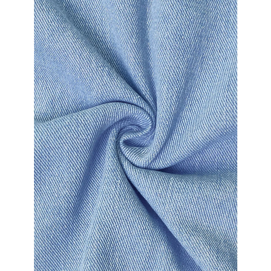 Casual Scoop Neck Sleeveless Denim Dress Apparel and Accessories