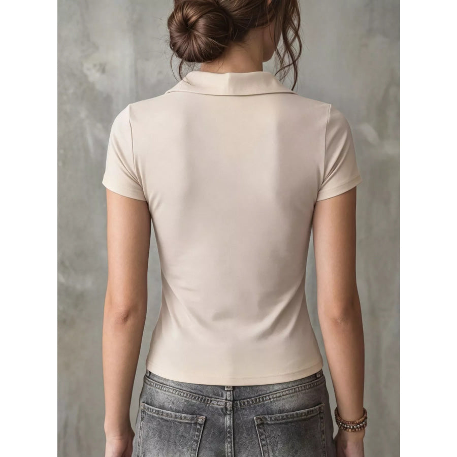 Casual Short Sleeve Slim Fit T-Shirt Apparel and Accessories