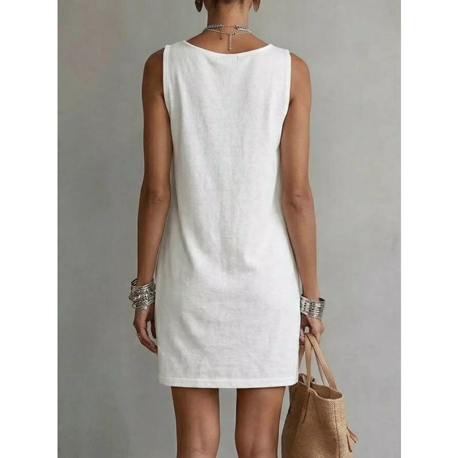 Casual Sleeveless Cowl Neck Mini Dress Apparel and Accessories