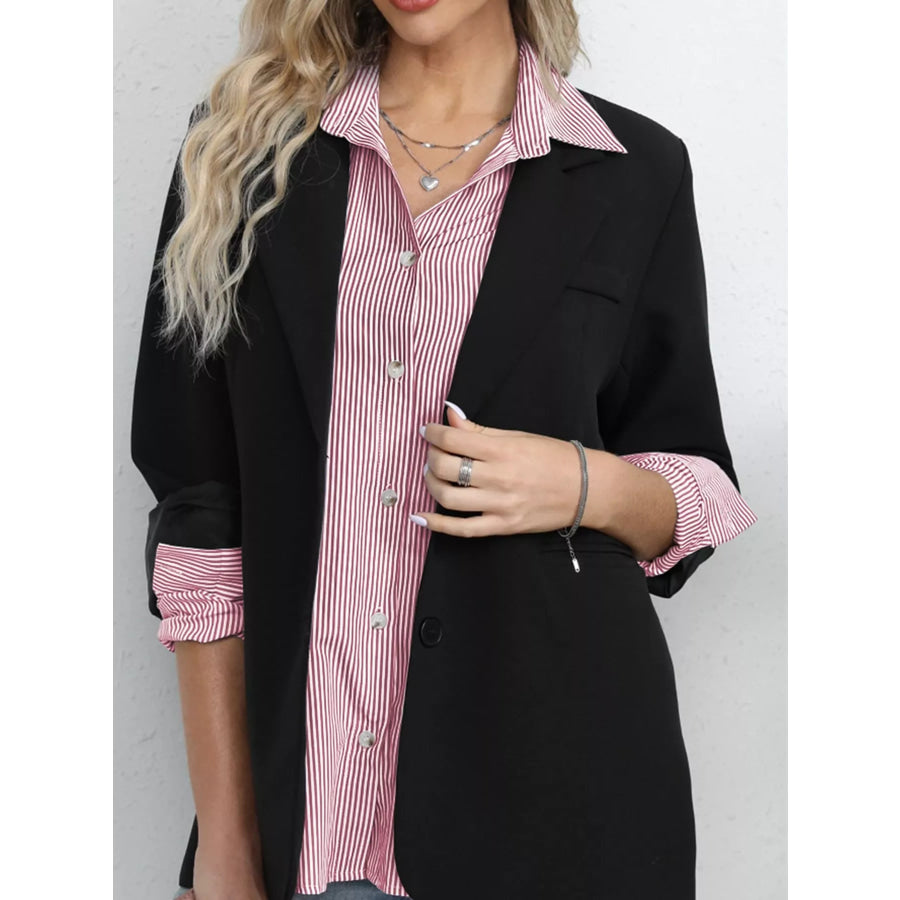 Casual Striped Button-Down Shirt Apparel and Accessories
