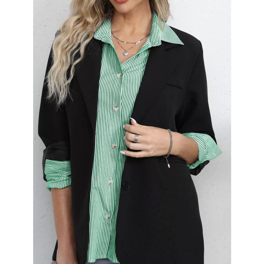 Casual Striped Button-Down Shirt Apparel and Accessories