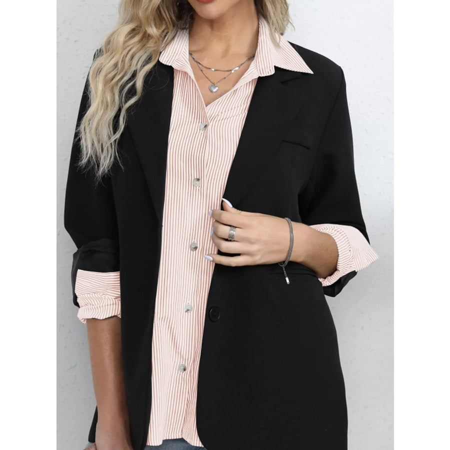Casual Striped Button-Down Shirt Apparel and Accessories
