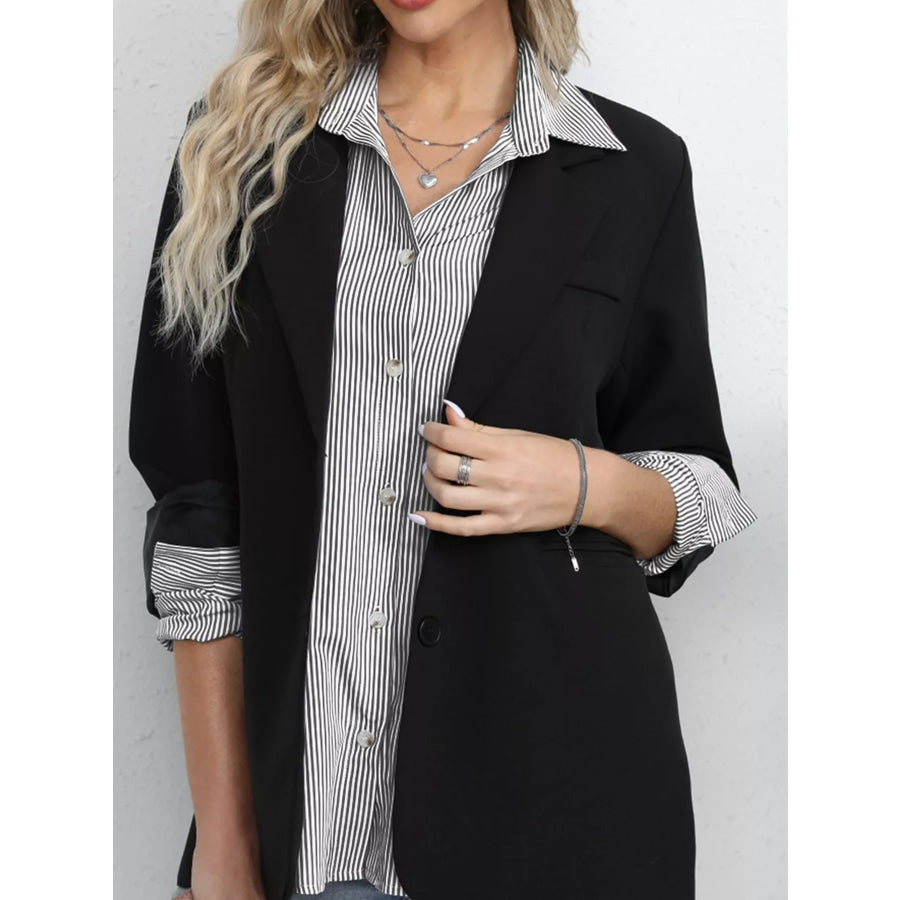 Casual Striped Button-Down Shirt Apparel and Accessories