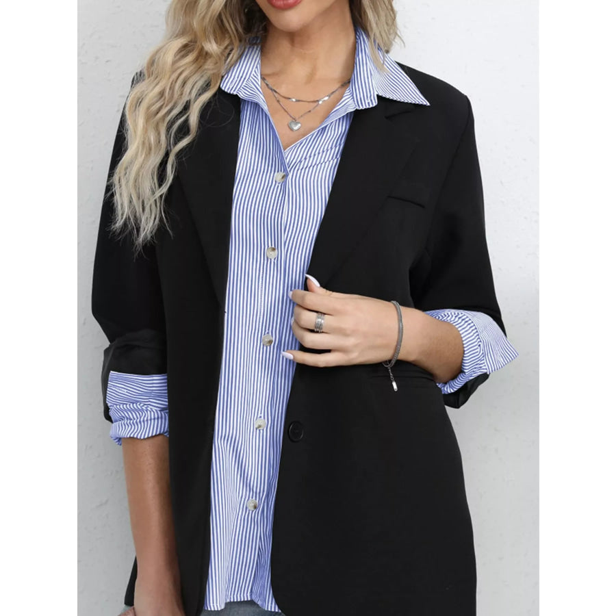 Casual Striped Button-Down Shirt Apparel and Accessories