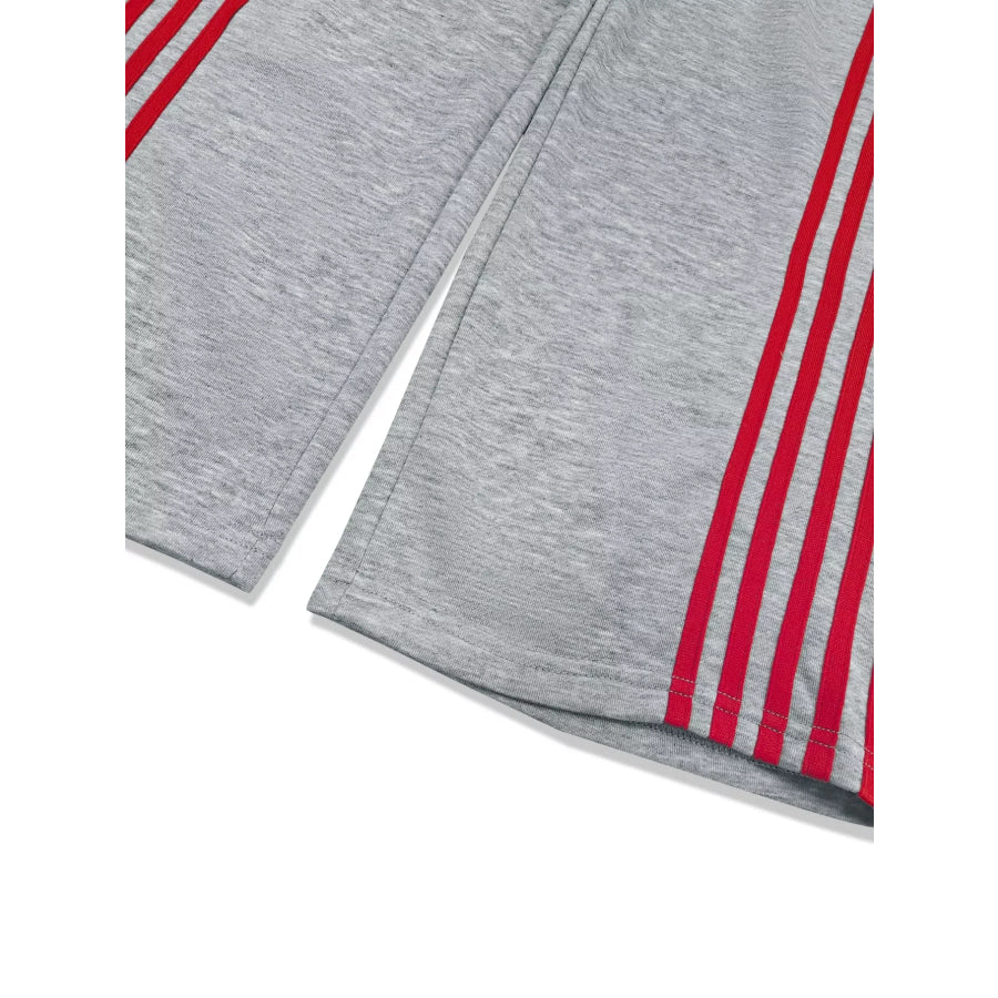 Casual Striped Sweatshirt and Pants Set Apparel and Accessories